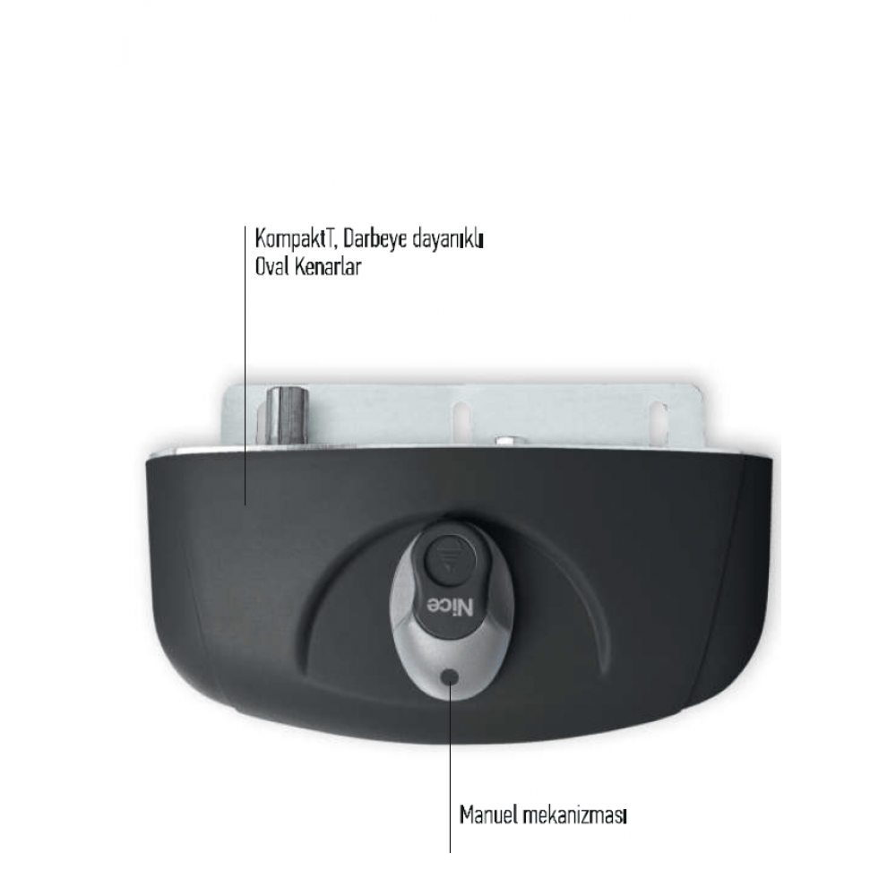 Nice Akordiyon Kapı Motoru, Hyppo 7100 Tek Motor