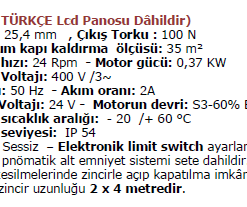 Endüstriyel Kapı Motoru