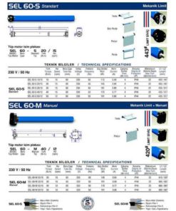 Mosel Sel 60 – 50 NM TYP Düz Motor