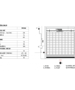 Rondo RN2040E01 Santral Kepenk Motoru 180 kg