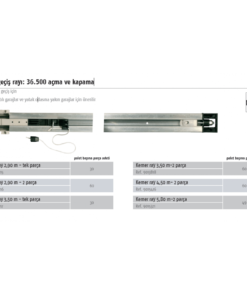 Somfy Seksiyonel Kapı Motoru Rayı – Kayış Ray 2,90 Mt, Tek Parça