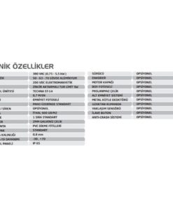 katlanır branda teknik özellikler