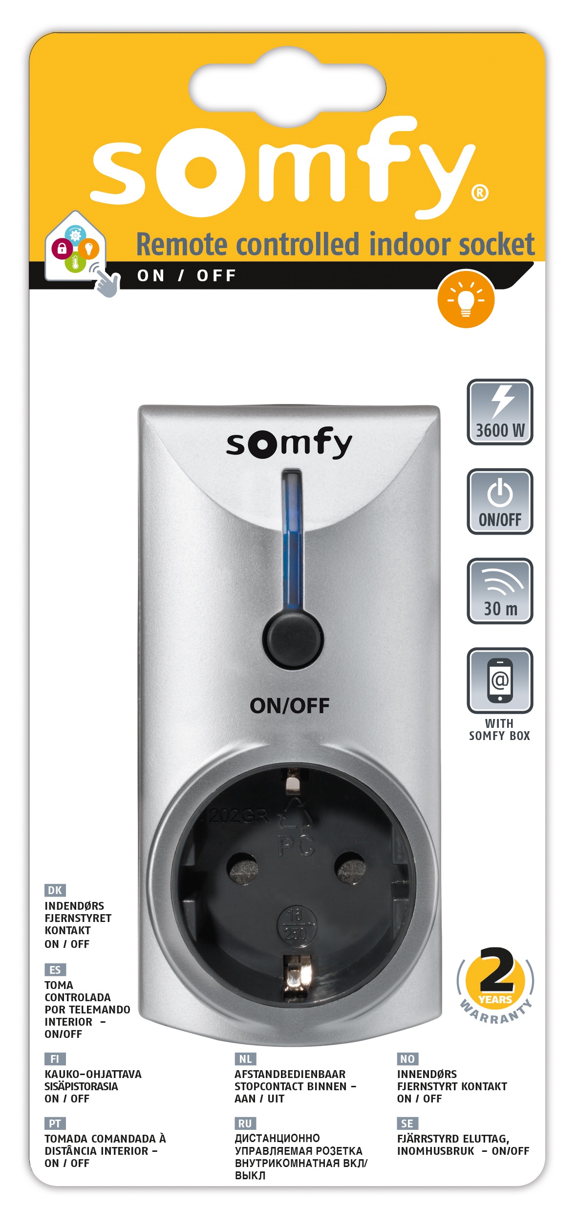 Remote Controlled On/Off Indoor Socke